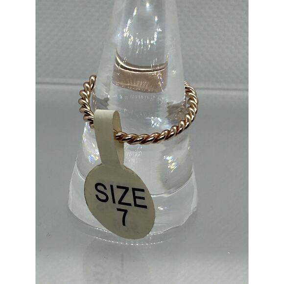 NWT Marked 925 Rose Gold Tone Heart Ring Size 7 - Picture 4 of 10